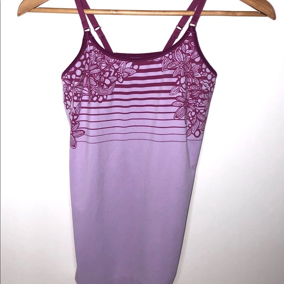 Patagonia Spaghetti Strap Purple Floral Tank Top - Picture 2 of 13